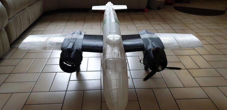 maquette avion militaire bombardier B-25 B25 imprimante 3D