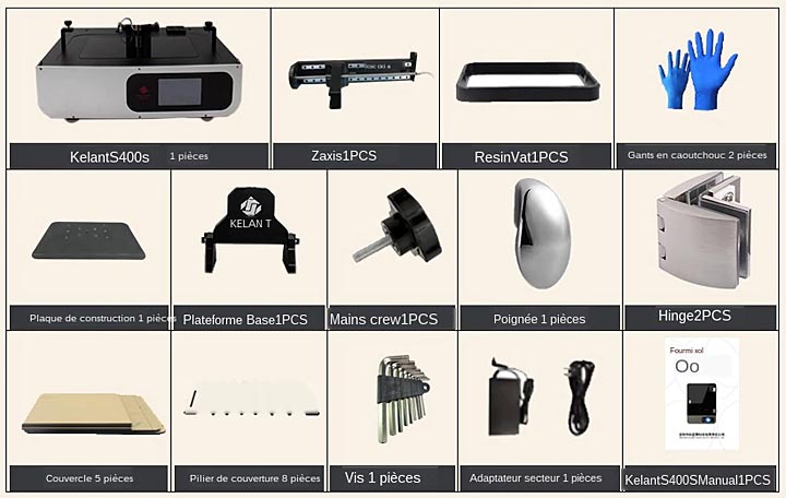 Kelant S400 et S400S kit package