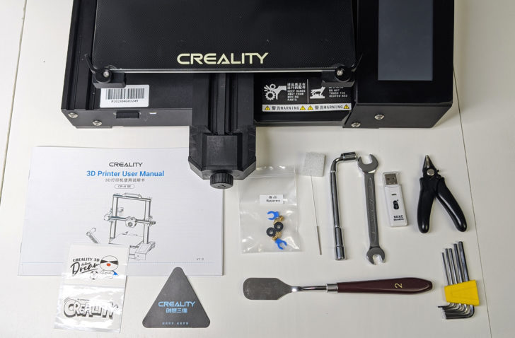 packaging outils accessoires creality cr-6 se