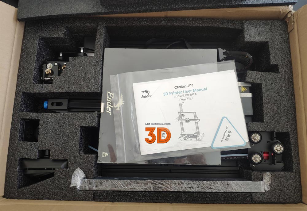 photo Creality Ender 3 V2 unboxing