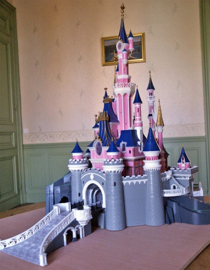 maquette 3D chateau belle au bois dormant Disney