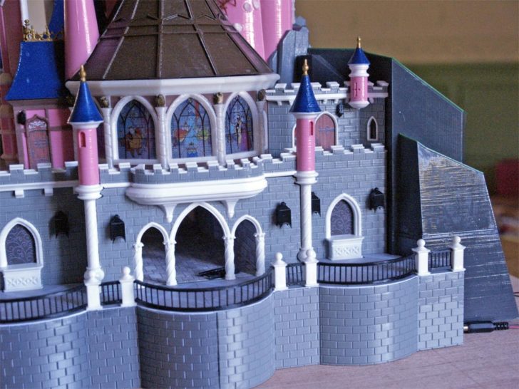 maquette 3D chateau belle au bois dormant