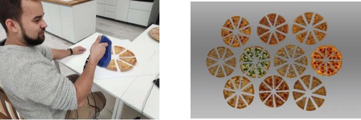 pizza 3D scanne Artec