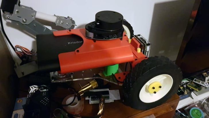 robot DIY Raspberry lidar Google Home photo