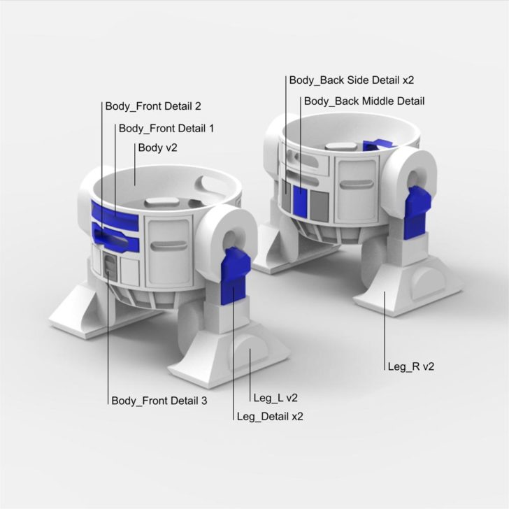 tutoriel imprimer 3D robot androide Amazon Echo Dot