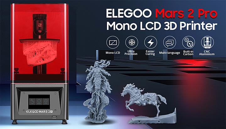 Elegoo Mars 2 Pro MSLA imprimante 3D