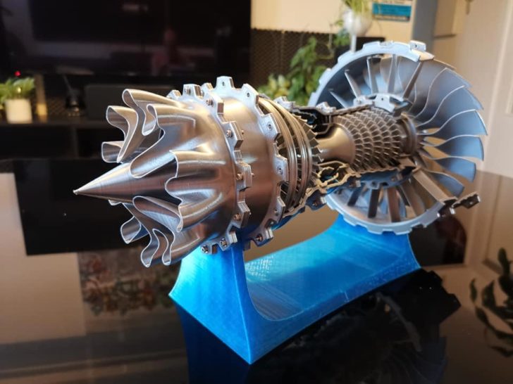 impression 3D DIY moteur avion Rolls Royce