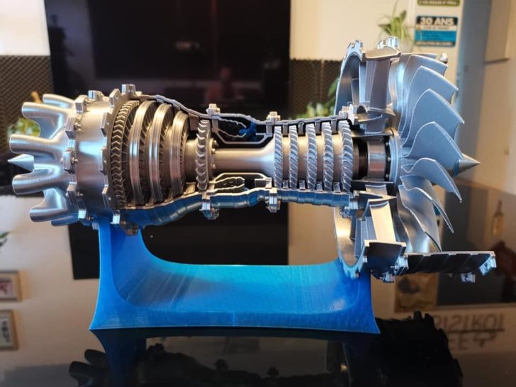 impression 3D DIY moteur avion Rolls Royce