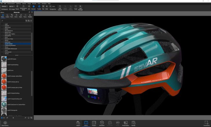 Stratasys casque KeyShot logiciel rendu 3D