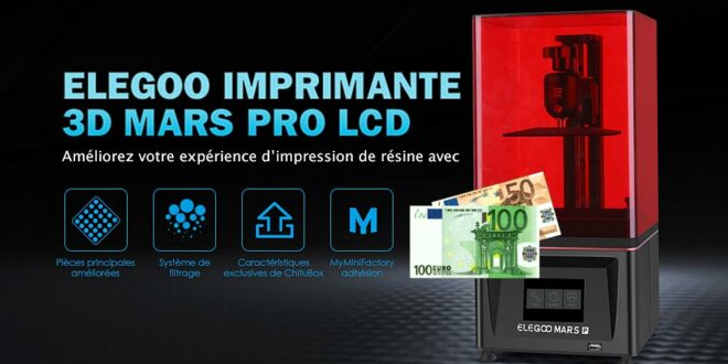Elegoo Mars Pro 150 euros Amazon France