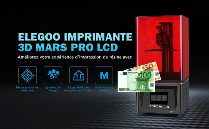 Elegoo Mars Pro 150 euros Amazon France