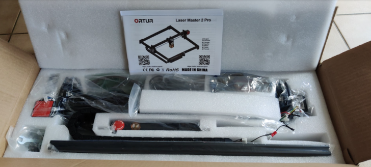 packaging ortur laser master 2 pro