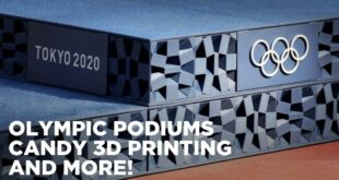 podium Jeux Olympiques 2020 Tokyo imprimé en 3D
