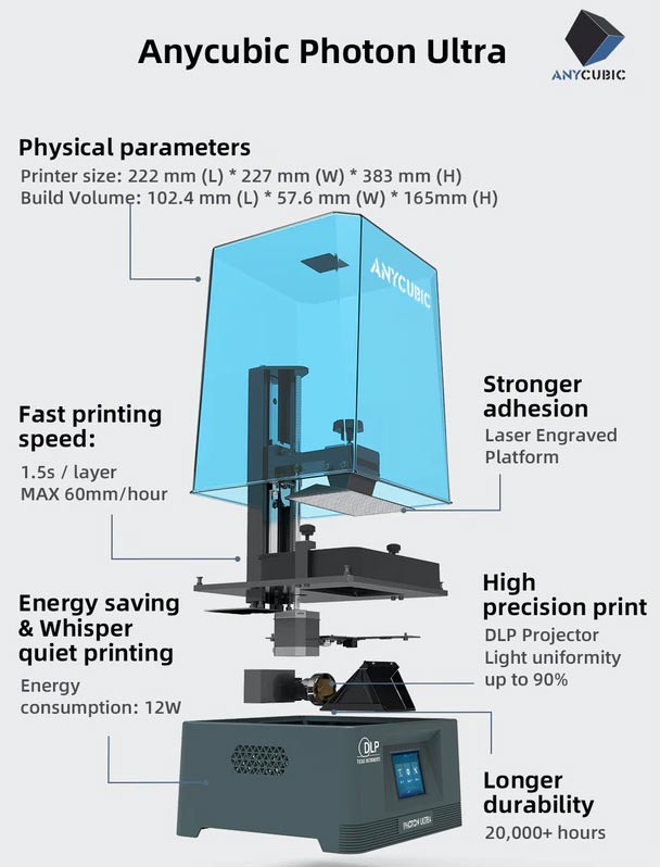 Anycubic Photon Ultra specs