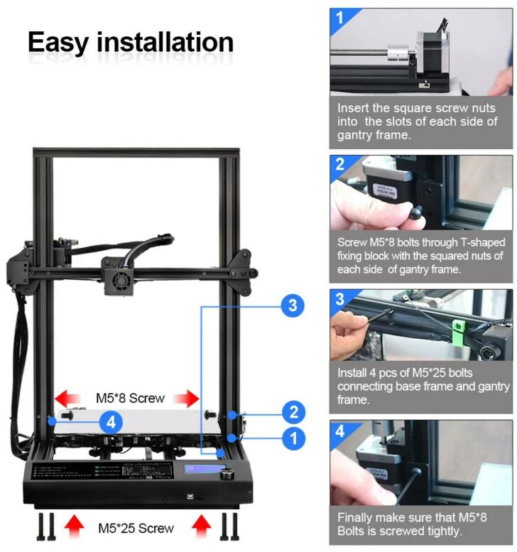 tutoriel montage Sunlu S8 Plus