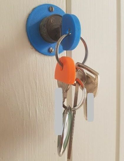 cache clé porte clés 3D