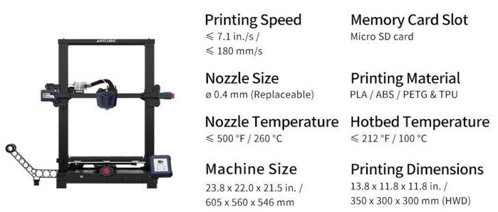 anycubic kobra plus performances