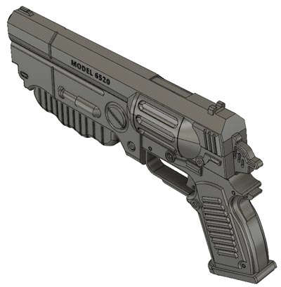 pistolet Fallout imprimé en 3D