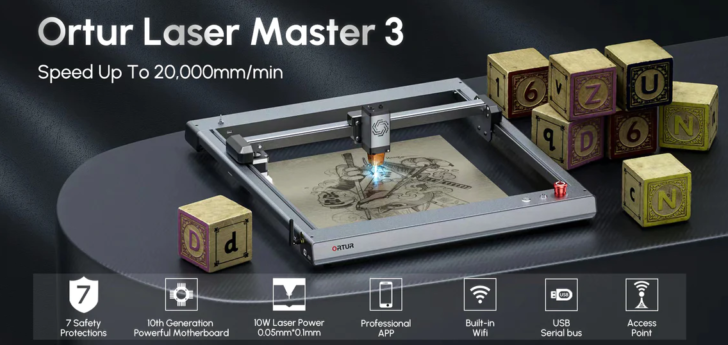 caractéristiques ortur laser master 3