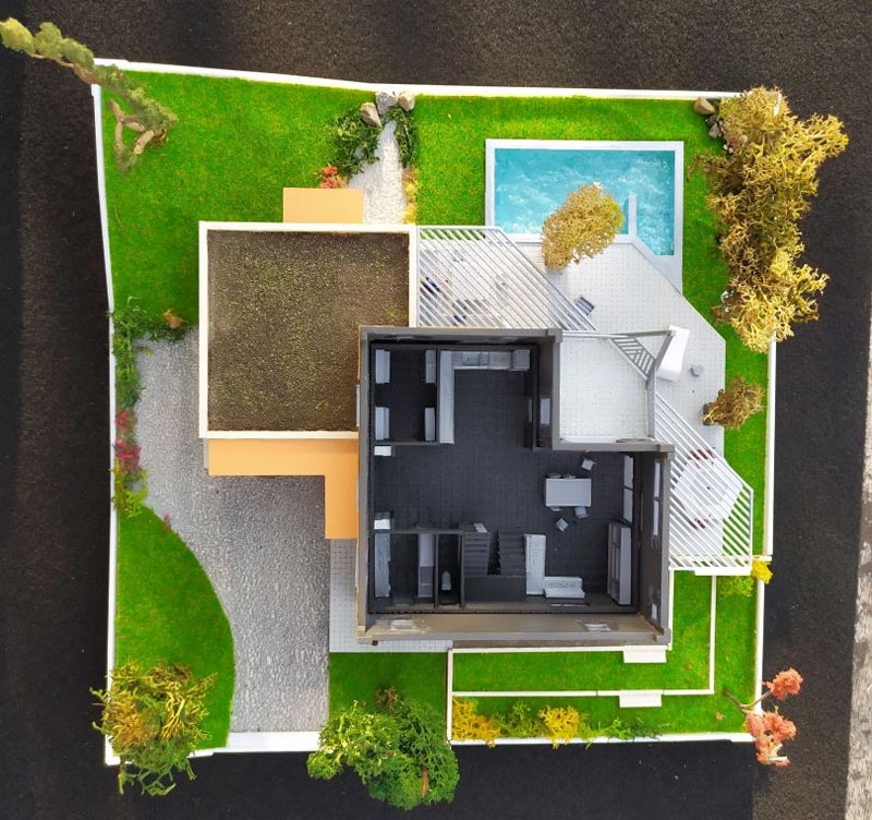 photo maquette maison imprimée en 3D