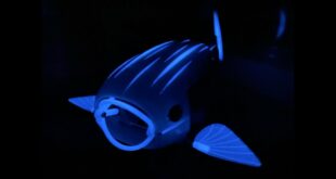 poisson robot poubelle imprimé en 3d