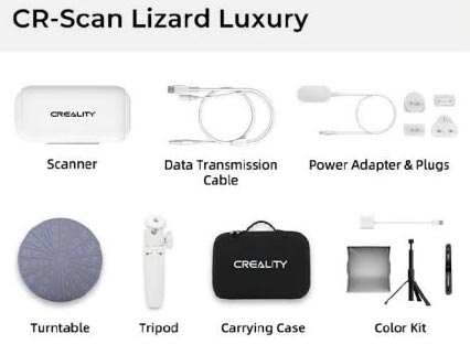 scanner 3D Creality CR-Scan Lizard luxury