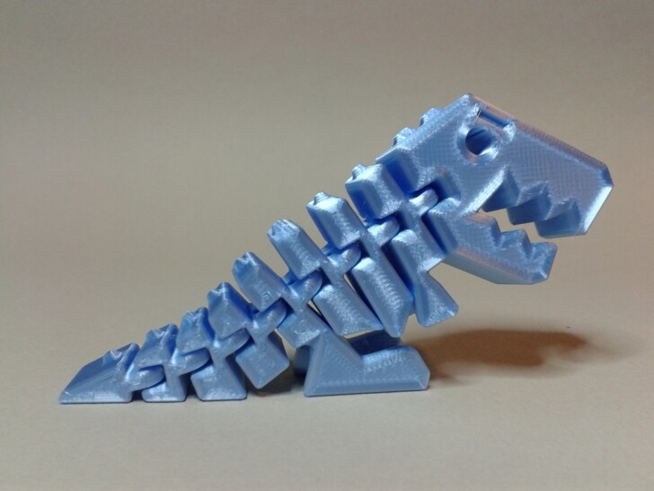 Flexirex test 3D Arianeplast PLA silk bleu