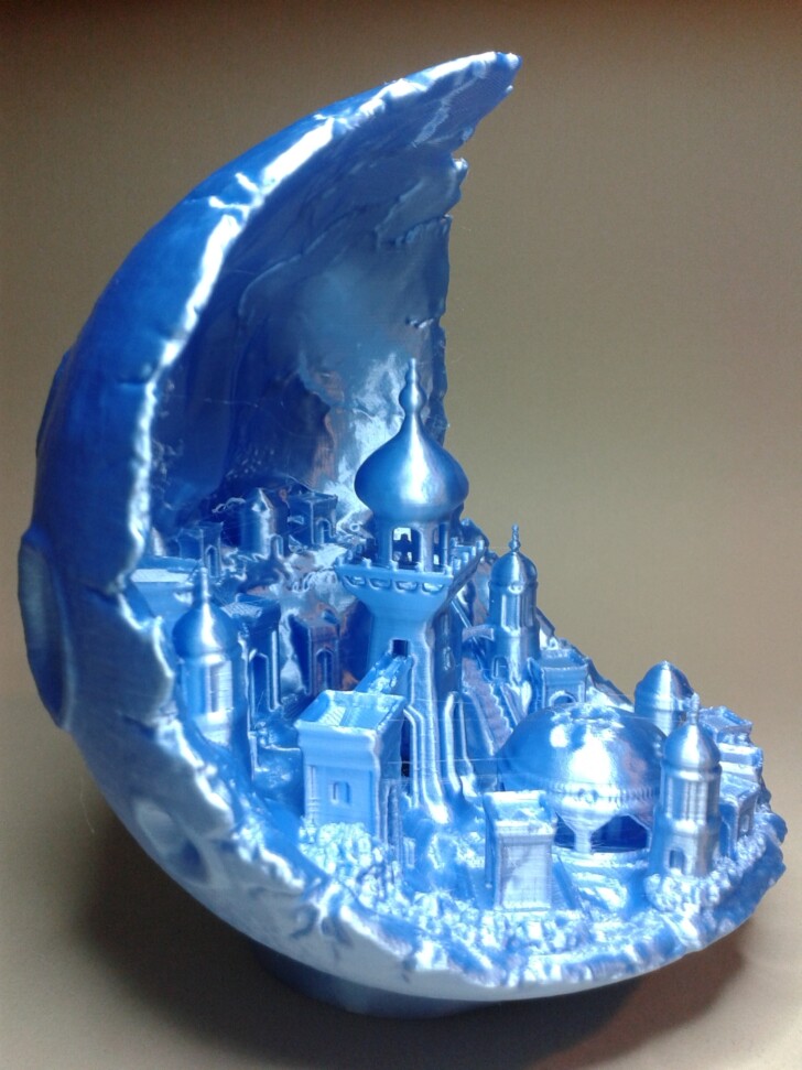 Moon City 3D print