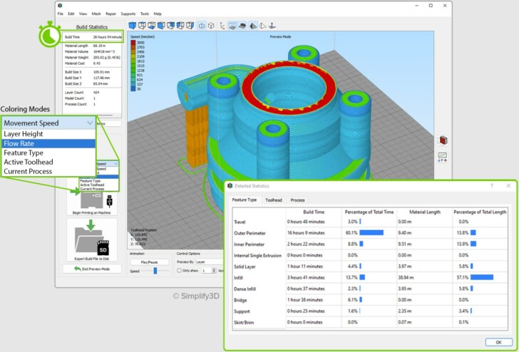 Simplify3D 5 preview