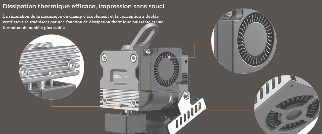 Creality Sprite Pro extrudeur all metal