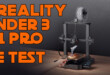 test creality ender 3 s1 pro