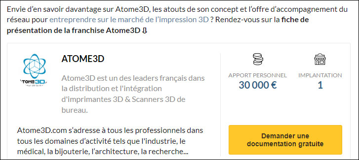 franchise Atome3D A3D