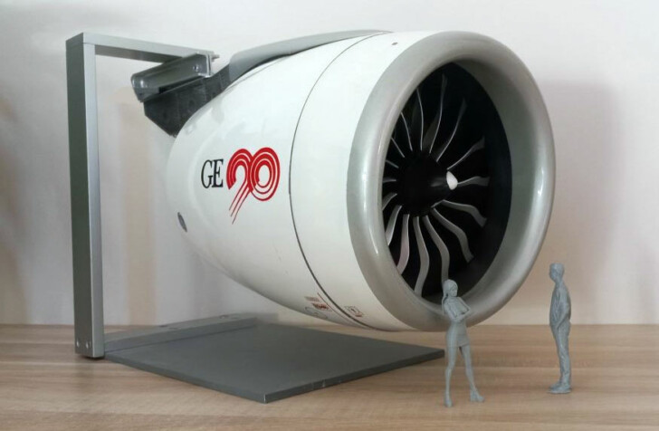 maquette 3D reacteur Boeing 777