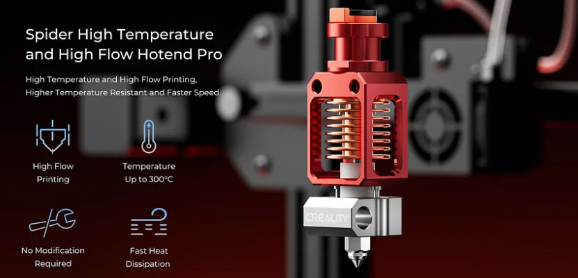 extrudeur Creality Spider Pro specs