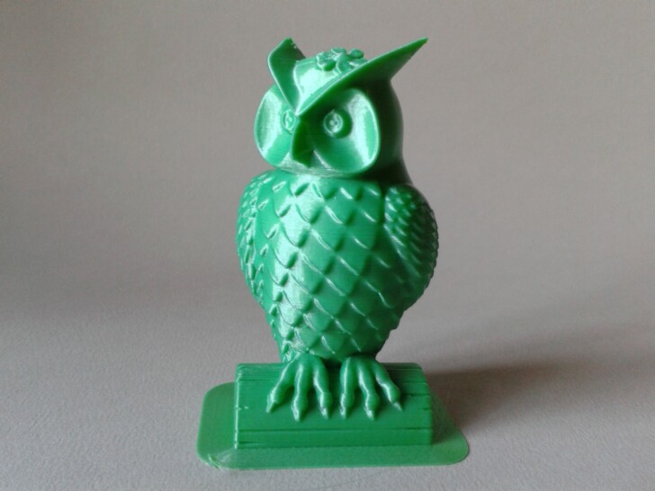 photo print gcode test hibou owl Anycubic PLA silk ArianePlast