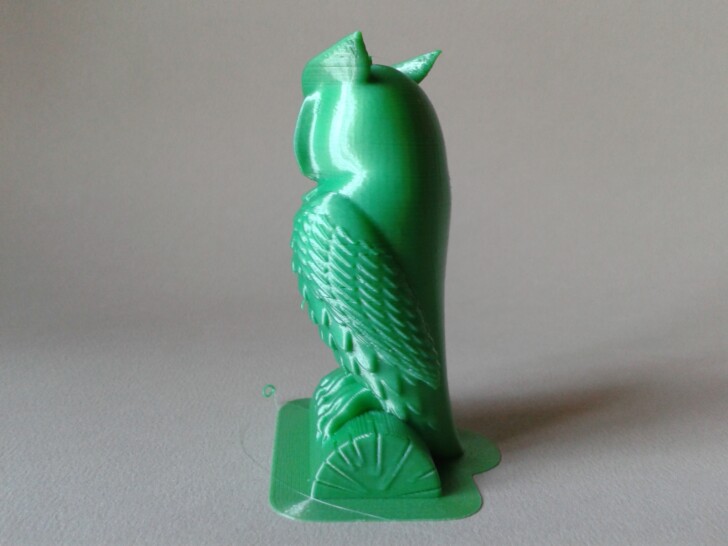 photo print gcode test hibou owl Anycubic PLA silk ArianePlast