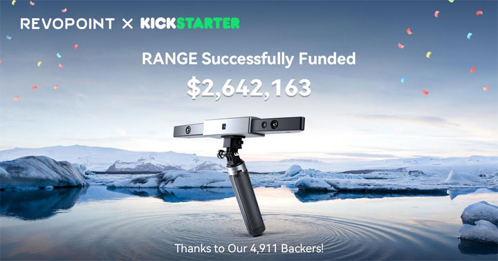 scanner 3D Range Kickstarter