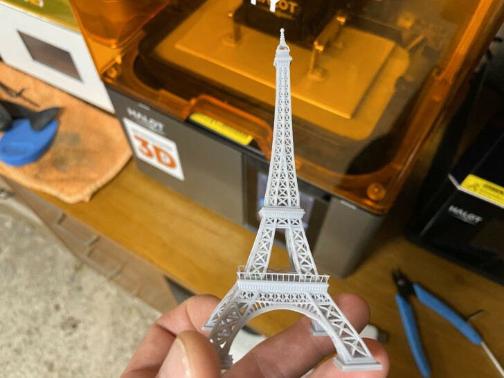 STL tour Eiffel print MSLA Creality