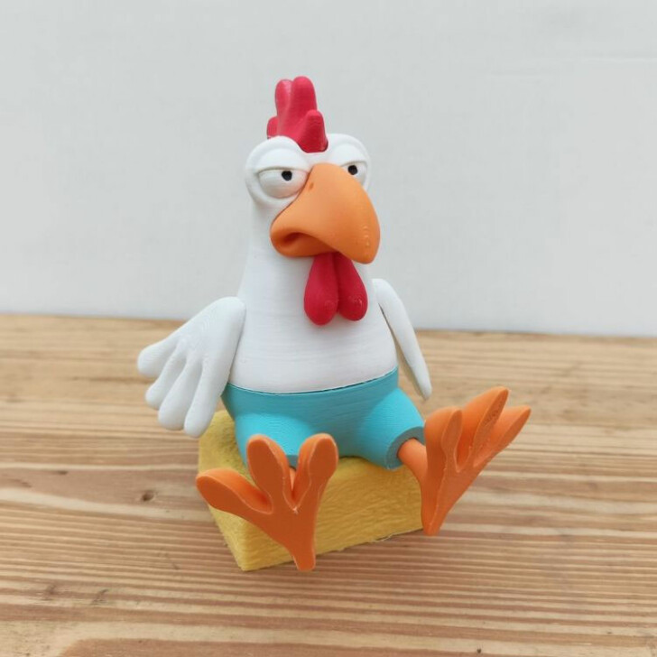 tutoriel Blender impression 3D poule slip