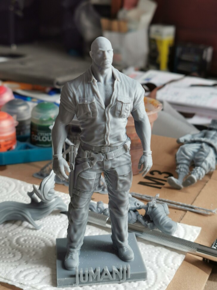 Dwayne Johnson Jumanji print 3D MSLA