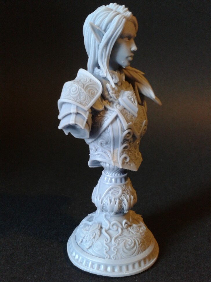 STL BUST - Elf Fey Paladin Celathyn