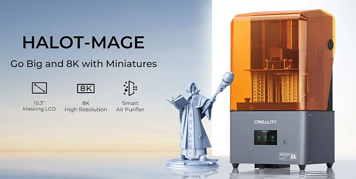 Creality Halot Mage imprimante 3D MSLA 8K photo