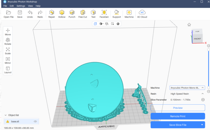 Anycubic Photon Workshop MSLA SLA slicer