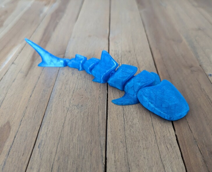 Test Bambu Lab P1S Print PETG Flexi Requin 003