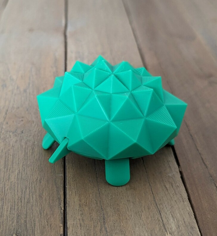 Test Bambu Lab P1S Print PLA Tortue articulée 003