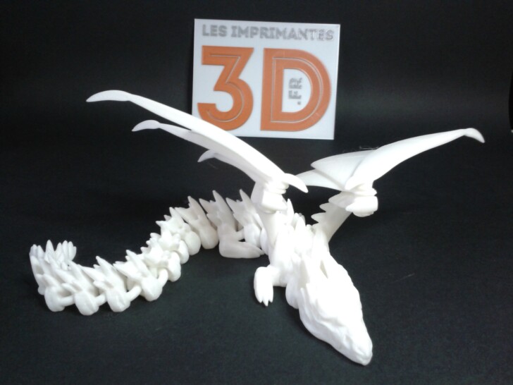silver dragon 3D print