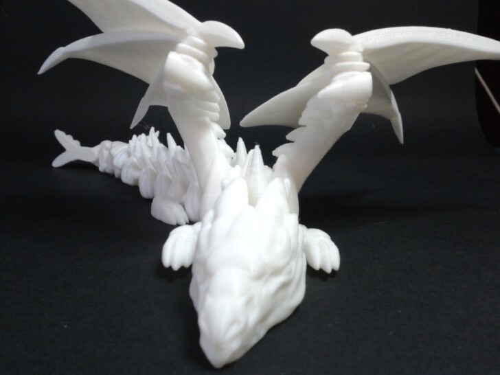 photo silver dragon 3D print