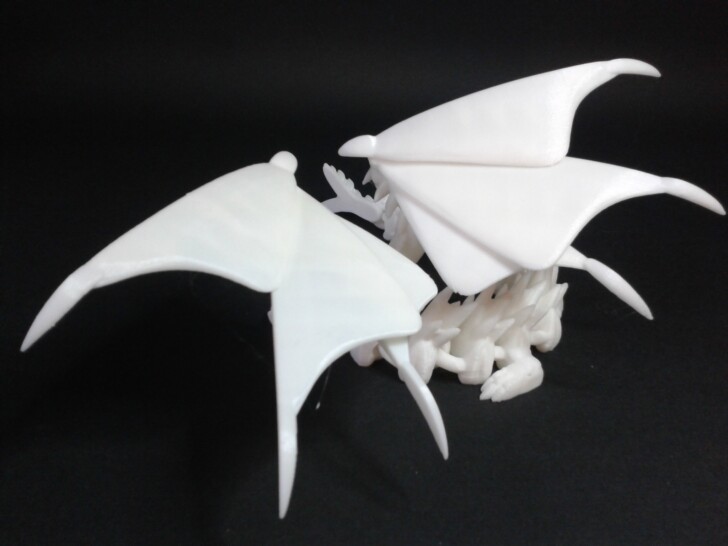 silver dragon 3D print