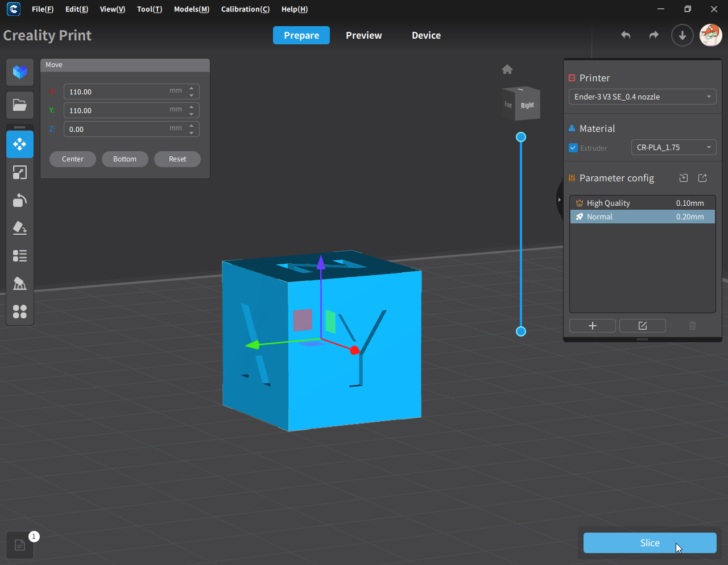 bug Creality Print slicer