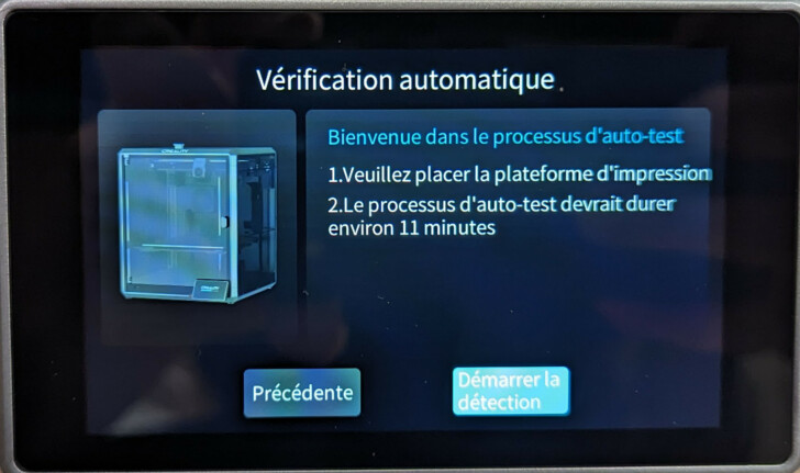 Creality K1 Max Mise en route et configuration 011